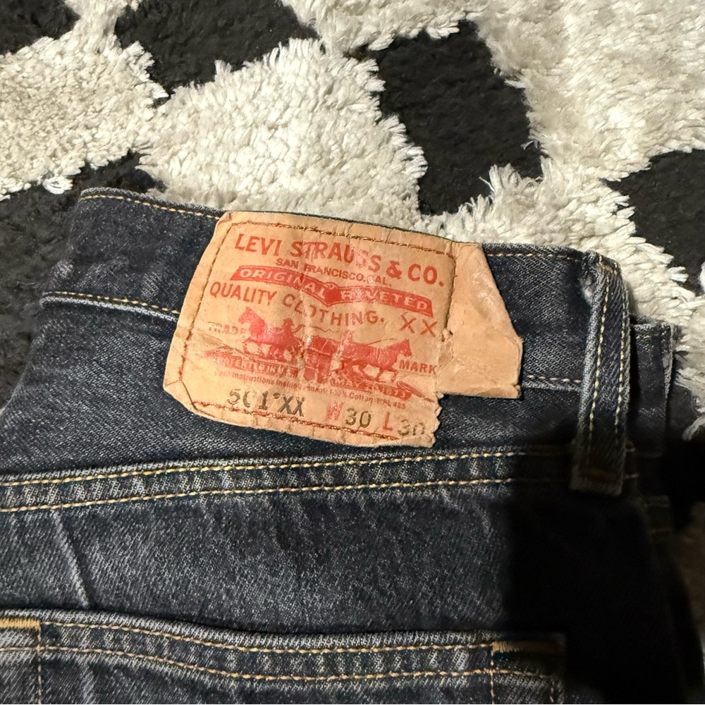 Levi's Men's Straight Jeans - Black - Picture 3 of 9
